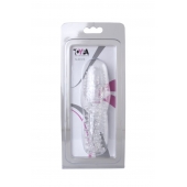 Прозрачная насадка с шишечками и шипами - 13,5 см. - Toyfa Basic - в Подольске купить с доставкой