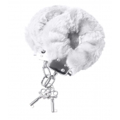 Наручники с белой меховой опушкой - ToyFa - купить с доставкой в Подольске