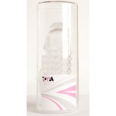 Гелевая прозрачная насадка с 2 отростками - 13 см. - Toyfa Basic - в Подольске купить с доставкой