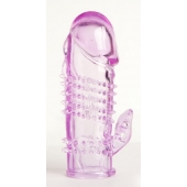 Фиолетовая насадка с коготком и шипами - 13 см. - Toyfa Basic - в Подольске купить с доставкой