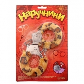 Металлические наручники с леопардовой плюшевой отделкой - Сима-Ленд - купить с доставкой в Подольске