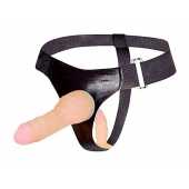 Страпон с вагинальной пробкой - 16,5 см. - Erowoman-Eroman - купить с доставкой в Подольске