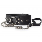 Широкий кожаный ошейник в готическом стиле - Sitabella - купить с доставкой в Подольске