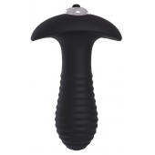 Черный анальный вибромассажер SPIRAL PLUG - 11 см. - Dream Toys