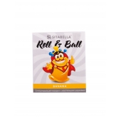 Стимулирующий презерватив-насадка Roll   Ball Banana - Sitabella - купить с доставкой в Подольске