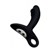 Черный силиконовый анальный вибромассажер Erokey - Erokay - в Подольске купить с доставкой