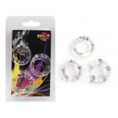 Набор из 3 прозрачных эрекционных колечек - Erowoman-Eroman - в Подольске купить с доставкой