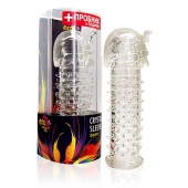 Закрытая прозрачная насадка на пенис Crystal Sleeve Faraon - 13,5 см. - Erowoman-Eroman - в Подольске купить с доставкой