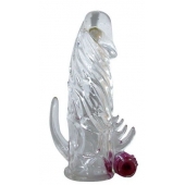 Закрытая прозрачная вибронасадка на пенис Crystal Sleeve Vibe - Erowoman-Eroman - в Подольске купить с доставкой