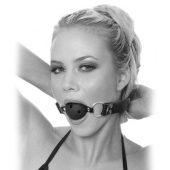 Черный кляп с дырочками Breathable Ball Gag - Pipedream - купить с доставкой в Подольске