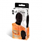 Черная глухая маска на голову - Lux Fetish - купить с доставкой в Подольске