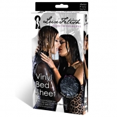 Черная виниловая ткань-простынь для эротических игр - Lux Fetish - купить с доставкой в Подольске