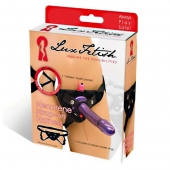 Черные неопреновые трусики для страпона - Lux Fetish - купить с доставкой в Подольске