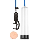 Прозрачная вакуумная помпа Sex Expert с насадкой-вагиной - Sex Expert - в Подольске купить с доставкой