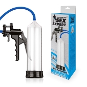 Прозрачная вакуумная помпа Sex Expert с насосом - Sex Expert - в Подольске купить с доставкой
