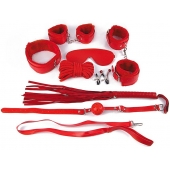 Пикантный красный набор БДСМ - Notabu - купить с доставкой в Подольске