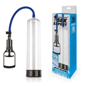 Прозрачная вакуумная помпа Sex Expert со шкалой - Sex Expert - в Подольске купить с доставкой