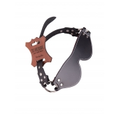 Маска из натуральной кожи с контрастной строчкой по краю - Sitabella - купить с доставкой в Подольске