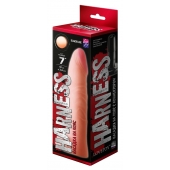 Телесная насадка на Harness с коннектором BLACK LINE - 18,5 см. - LOVETOY (А-Полимер) - купить с доставкой в Подольске