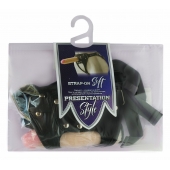 Черный пояс-трусики с двумя насадками Soft-Dolli - 16,5 и 10,5 см. - LOVETOY (А-Полимер) - купить с доставкой в Подольске