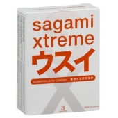 Ультратонкие презервативы Sagami Xtreme SUPERTHIN - 3 шт. - Sagami - купить с доставкой в Подольске
