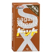 Презервативы Sagami Xtreme FEEL UP с точечной текстурой и линиями прилегания - 10 шт. - Sagami - купить с доставкой в Подольске