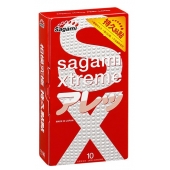 Утолщенные презервативы Sagami Xtreme Feel Long с точками - 10 шт. - Sagami - купить с доставкой в Подольске