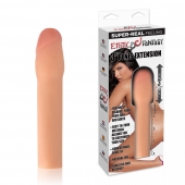 Телесная реалистичная насадка для увеличения члена - 20 см. - Erotic Fantasy - в Подольске купить с доставкой