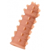 Телесная реалистичная насадка KOKOS Extreme Sleeve 04 с дополнительной стимуляцией - 12,7 см. - KOKOS - в Подольске купить с доставкой