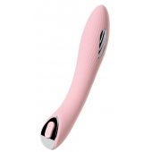 Розовый силиконовый вибратор с электростимуляцией TESLA G-POINT - 21 см. - ToyFa - купить с доставкой в Подольске