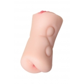 Телесный двусторонний мастурбатор Rich Fruit - вагина и анус - ToyFa - в Подольске купить с доставкой