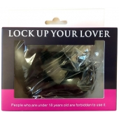 Черные меховые наручники Love с ключиками - Baile - купить с доставкой в Подольске