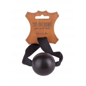 Черный кляп-шар на ремешках с пряжками - Sitabella - купить с доставкой в Подольске