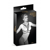 Черная упряжь на грудь Laura - Bijoux Pour Toi - купить с доставкой в Подольске