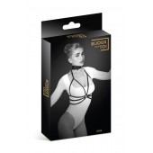 Черная упряжь на грудь Julia - Bijoux Pour Toi - купить с доставкой в Подольске