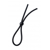 Черное лассо на пенис с одной бусиной - A-toys - в Подольске купить с доставкой