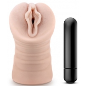 Телесный мастурбатор-вагина с вибропулей Ashley - Blush Novelties - в Подольске купить с доставкой