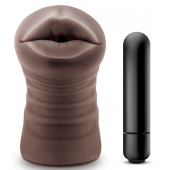 Коричневый мастурбатор-ротик Heather - Blush Novelties - в Подольске купить с доставкой