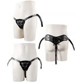 Черные трусики для крепления насадки при помощи кольца - NMC - купить с доставкой в Подольске