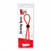 Красное эрекционное лассо с одной бусиной-утяжкой STRETCHY THIN LASSO - Dream Toys - в Подольске купить с доставкой