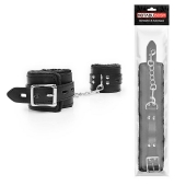 Черные оковы на металлических карабинах - Notabu - купить с доставкой в Подольске