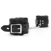 Черные оковы на металлических карабинах - Notabu - купить с доставкой в Подольске