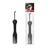 Черная шлепалка с узором под рептилию - 32 см. - Notabu - купить с доставкой в Подольске