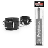 Черные оковы на регулируемых ремешках с цепочкой - Notabu - купить с доставкой в Подольске