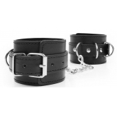 Черные оковы на регулируемых ремешках с цепочкой - Notabu - купить с доставкой в Подольске