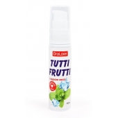 Гель-смазка Tutti-frutti со вкусом сладкой мяты - 30 гр. - Биоритм - купить с доставкой в Подольске