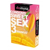 Презервативы для орального секса DOMINO Sweet Sex с ароматом манго - 3 шт. - Domino - купить с доставкой в Подольске
