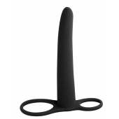 Черная насадка для двойного проникновения Gimlet - 16 см. - Lola Games - купить с доставкой в Подольске