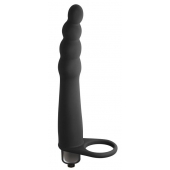 Черная вибронасадка для двойного проникновения Bramble - 16,5 см. - Lola Games - купить с доставкой в Подольске