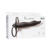 Черная вибронасадка для двойного проникновения Flirtini - 15,9 см. - Lola Games - купить с доставкой в Подольске